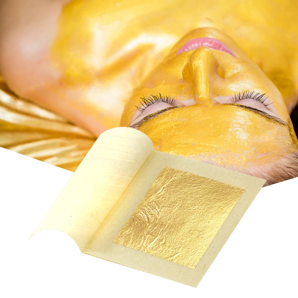 24k Edible Gold Leaf Foil Masks