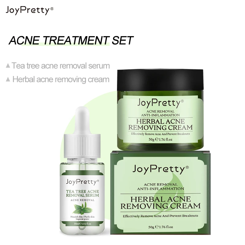JoyPretty Facial Skin Care Sets Acne Treatment Cream & Serum